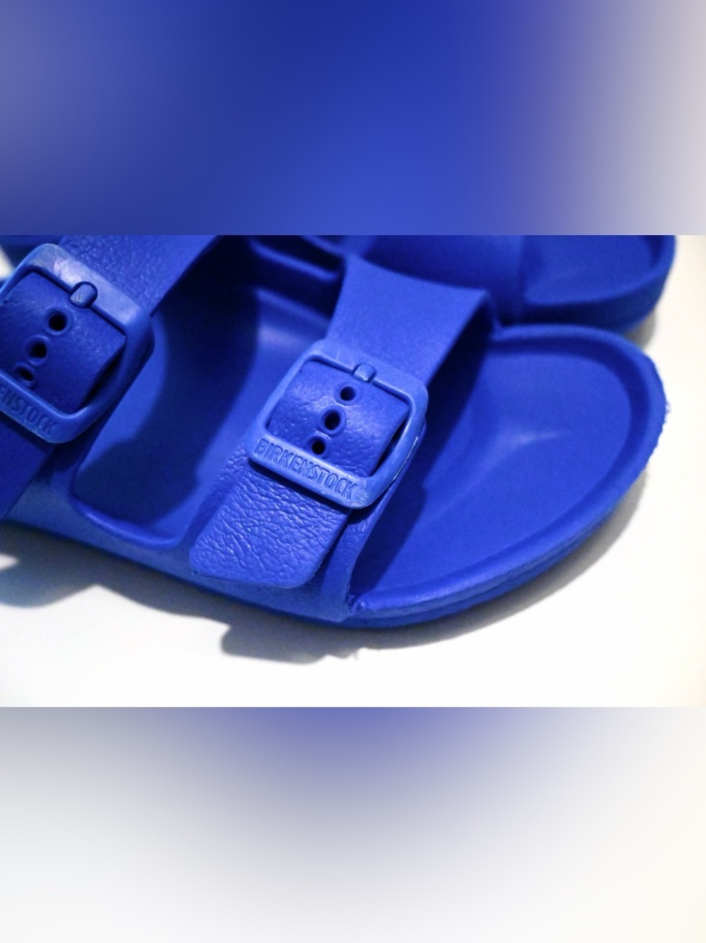 Birkenstock Arizona EVA Sandals Blue Waterproof Unisex ☀️ Size Youth 1 - Picture 6 of 8